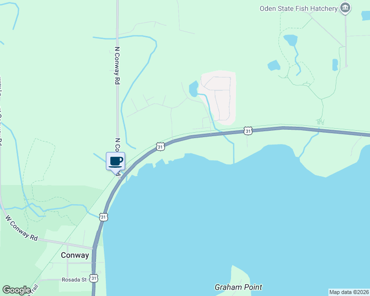 map of restaurants, bars, coffee shops, grocery stores, and more near 2800 Oden Road in Harbor Springs