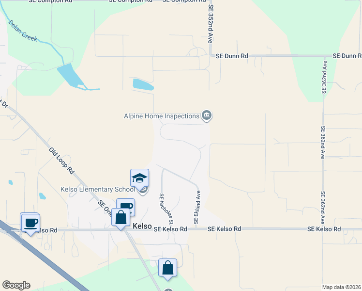 map of restaurants, bars, coffee shops, grocery stores, and more near 13705 Southeast Le Ann Court in Boring