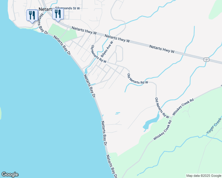 map of restaurants, bars, coffee shops, grocery stores, and more near 2400 Martin Avenue West in Tillamook