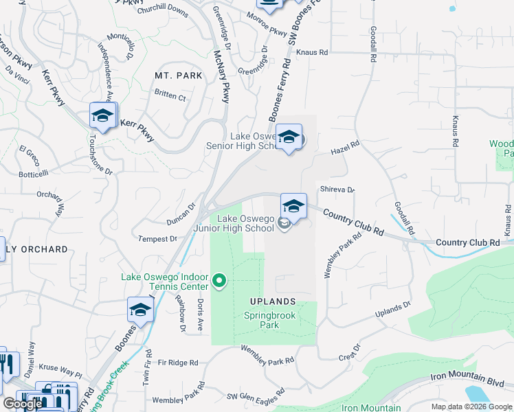 map of restaurants, bars, coffee shops, grocery stores, and more near 13932 Sundeleaf Drive in Lake Oswego