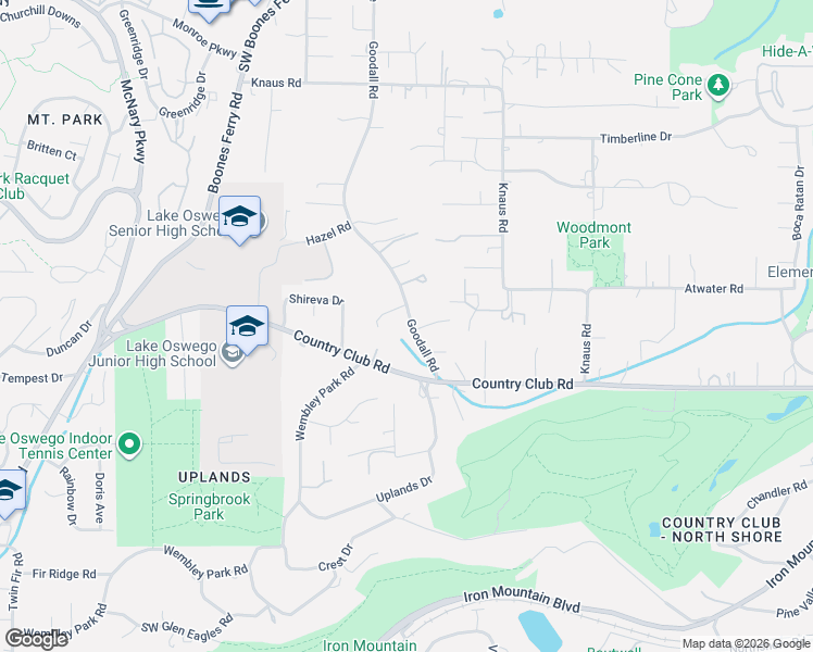 map of restaurants, bars, coffee shops, grocery stores, and more near 14088 Goodall Road in Lake Oswego