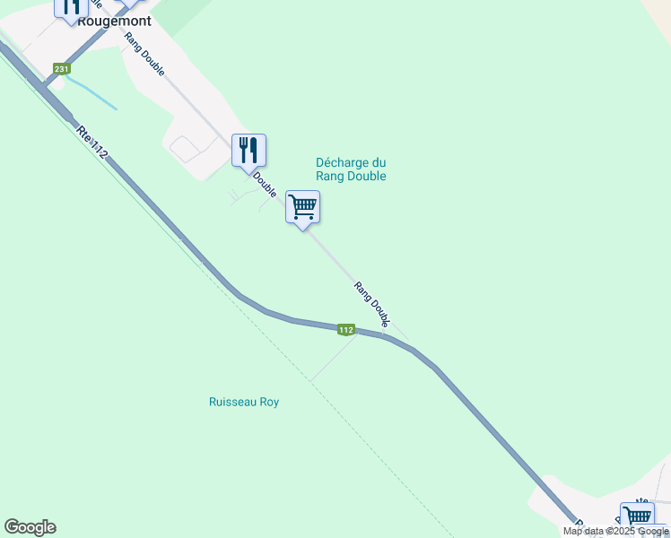 map of restaurants, bars, coffee shops, grocery stores, and more near 1350 Rang Double in Rougemont
