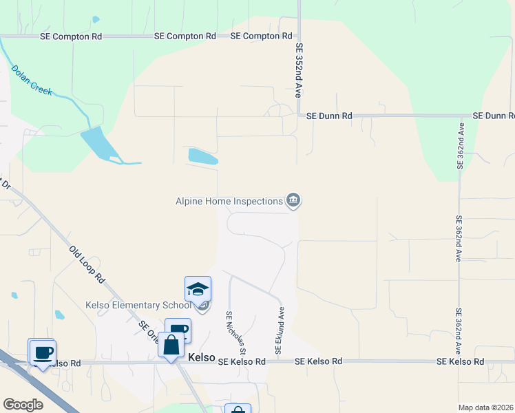 map of restaurants, bars, coffee shops, grocery stores, and more near 13521 Southeast Le Ann Court in Boring