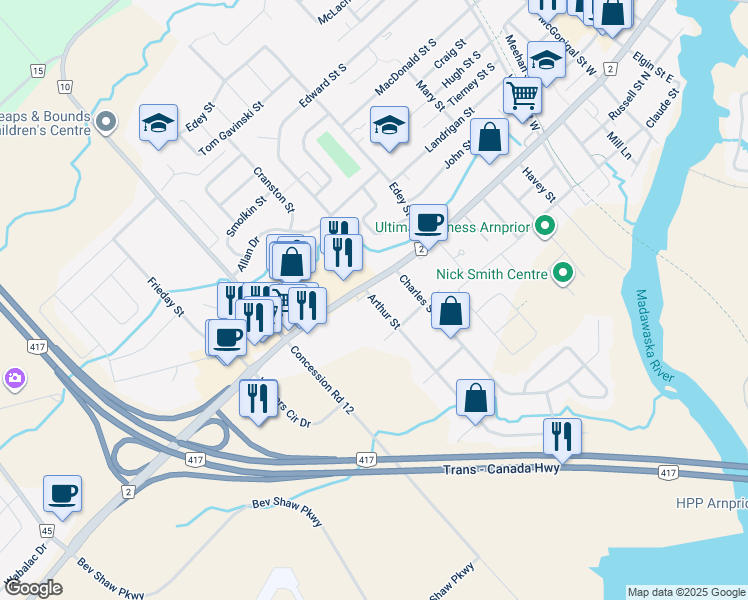 15 Arthur Street, Arnprior ON Walk Score