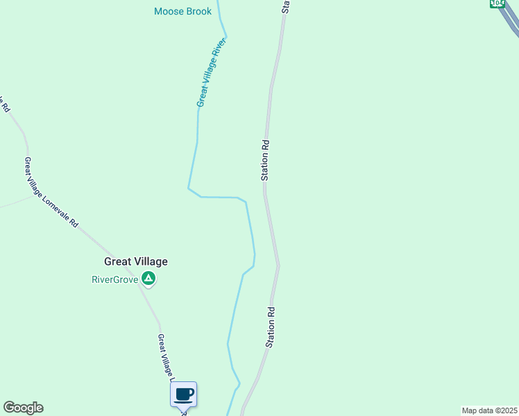 map of restaurants, bars, coffee shops, grocery stores, and more near 277 Station Road in Great Village