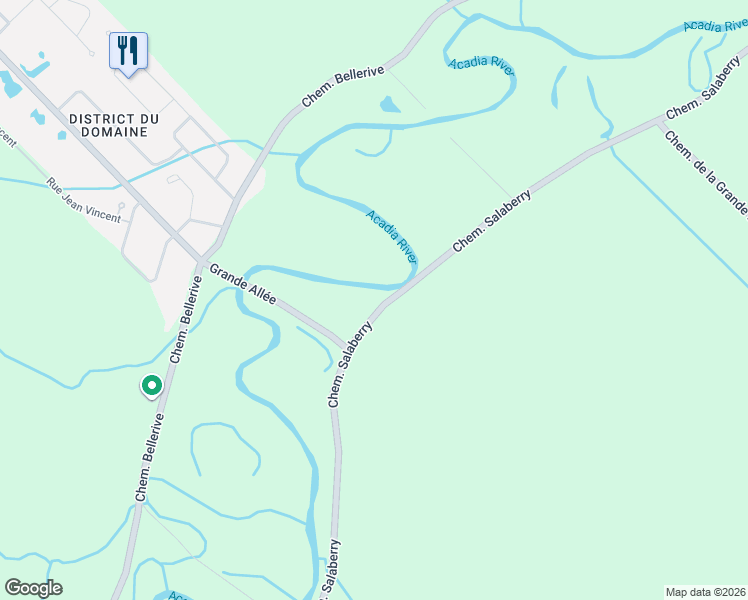 map of restaurants, bars, coffee shops, grocery stores, and more near 4336 Chemin Salaberry in Carignan