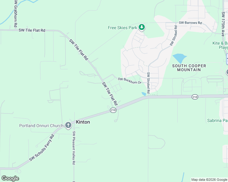 map of restaurants, bars, coffee shops, grocery stores, and more near 19000 Southwest Tile Flat Road in Beaverton