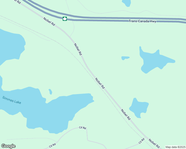 map of restaurants, bars, coffee shops, grocery stores, and more near Nobel Road in Parry Sound District