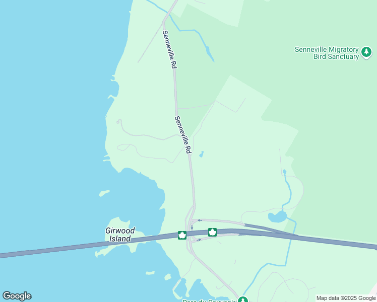 map of restaurants, bars, coffee shops, grocery stores, and more near Chemin Senneville in Senneville
