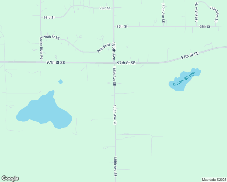 map of restaurants, bars, coffee shops, grocery stores, and more near 9863 185th Avenue Southeast in Becker