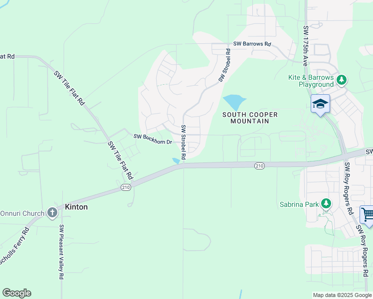 map of restaurants, bars, coffee shops, grocery stores, and more near 12802 Southwest Incline Drive in Beaverton