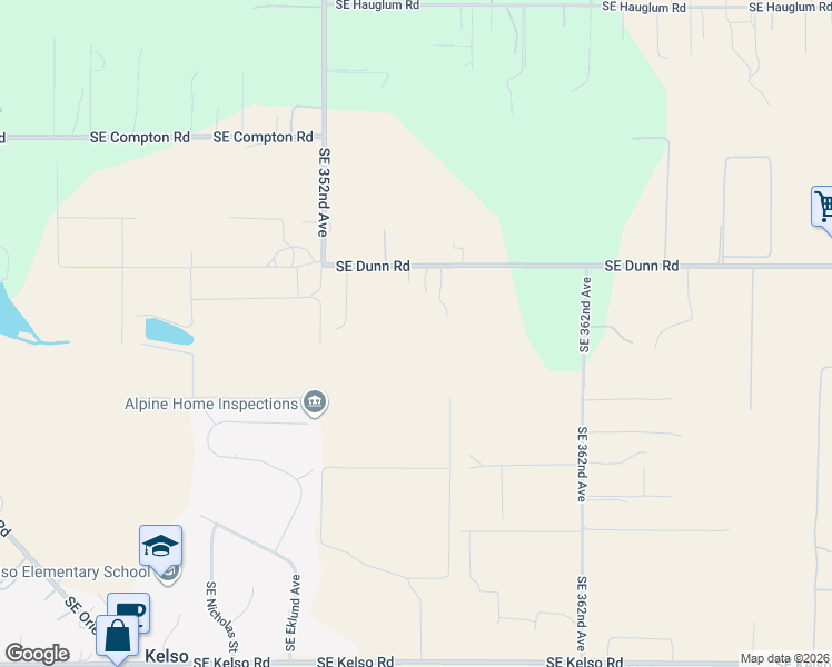 map of restaurants, bars, coffee shops, grocery stores, and more near 35600 Southeast Dunn Road in Boring