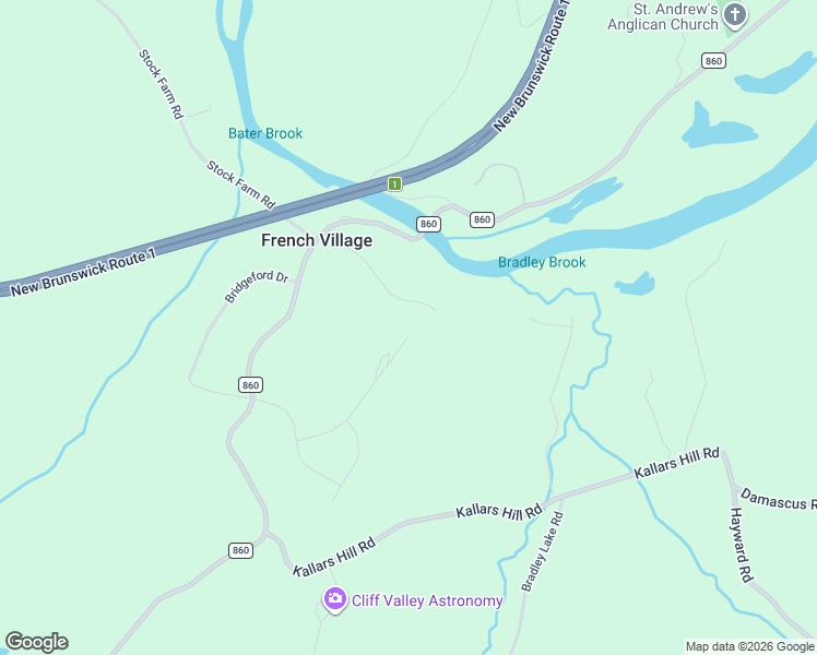 map of restaurants, bars, coffee shops, grocery stores, and more near 49 Sky View Terrace in Quispamsis