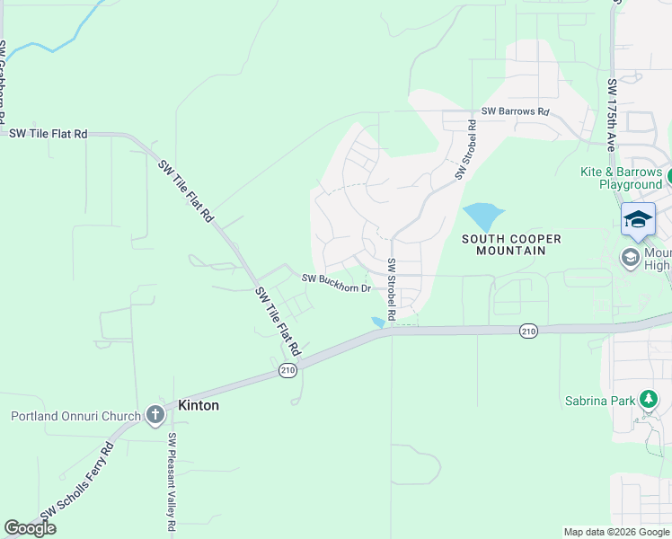 map of restaurants, bars, coffee shops, grocery stores, and more near 18760 Southwest Whitehorse Lane in Beaverton