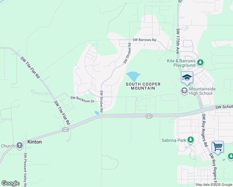 map of restaurants, bars, coffee shops, grocery stores, and more near 12802 Southwest Incline Drive in Beaverton