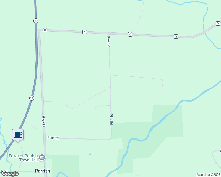 map of restaurants, bars, coffee shops, grocery stores, and more near Pine Drive in Langlade County