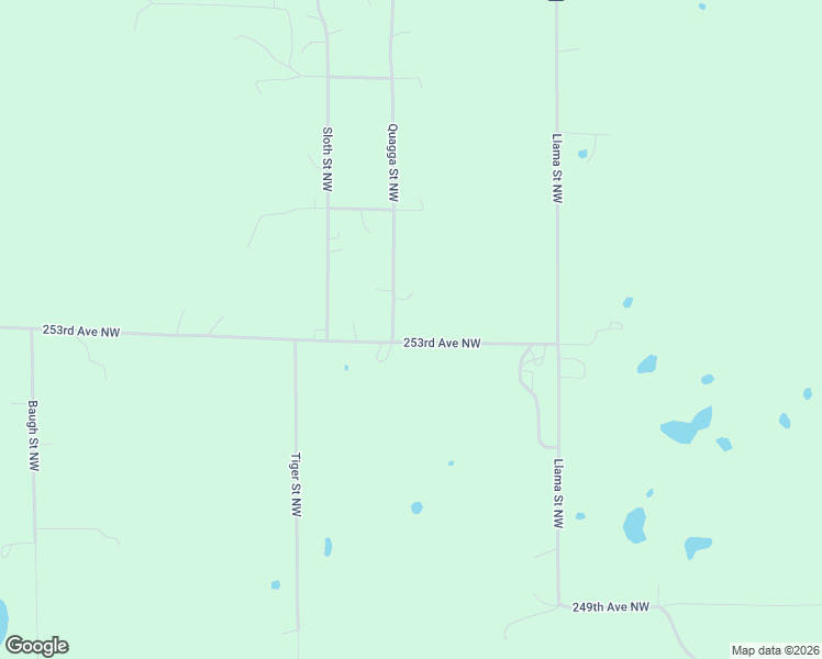 map of restaurants, bars, coffee shops, grocery stores, and more near 25325 Quagga Street Northwest in Zimmerman