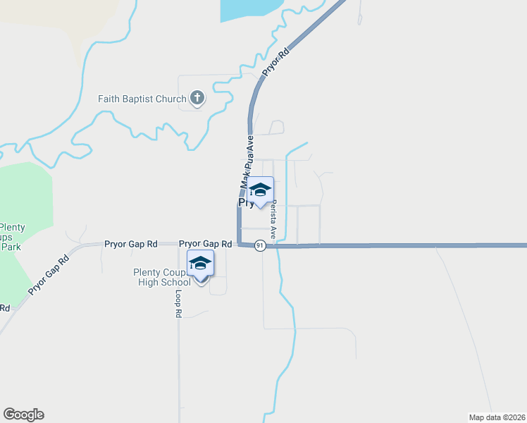 map of restaurants, bars, coffee shops, grocery stores, and more near 18 Awaykurwak Street in Pryor