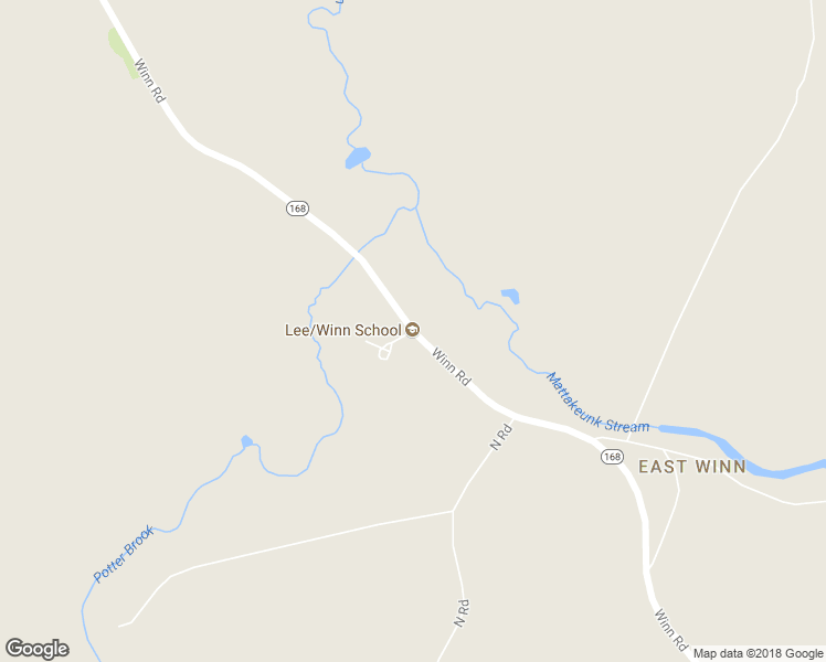 map of restaurants, bars, coffee shops, grocery stores, and more near 1009 Maine 168 in Winn