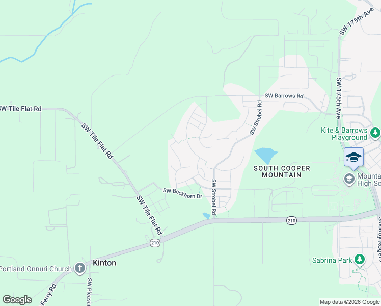 map of restaurants, bars, coffee shops, grocery stores, and more near 12435 Southwest Silvertip Street in Beaverton