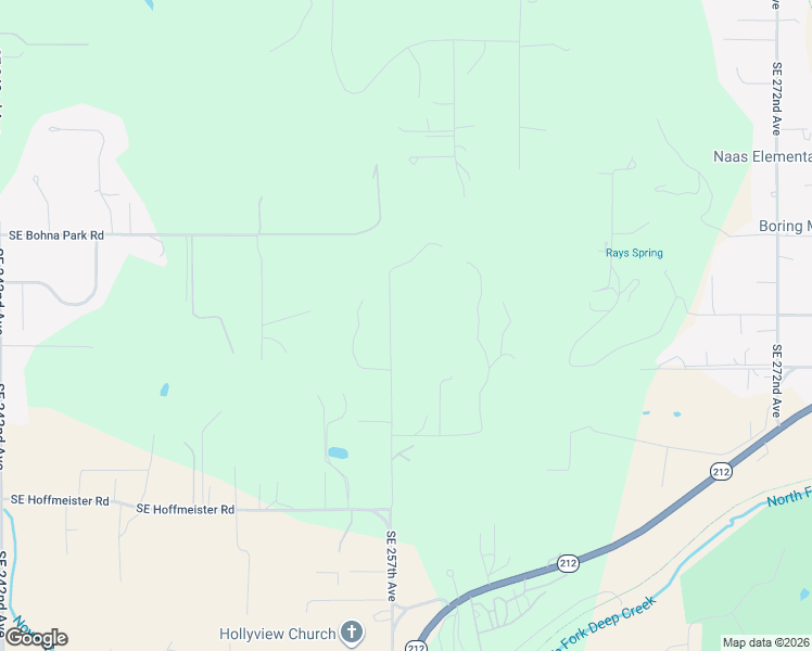 map of restaurants, bars, coffee shops, grocery stores, and more near 13000 Southeast 257th Avenue in Damascus