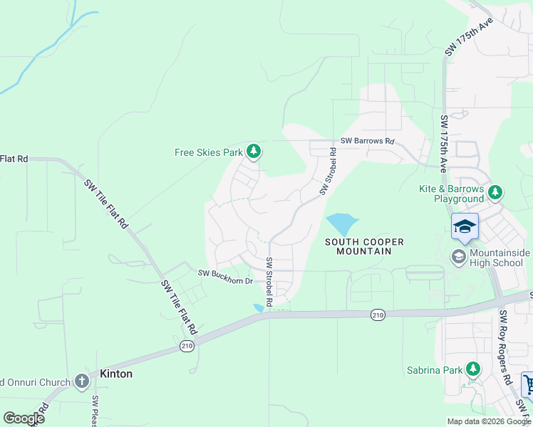 map of restaurants, bars, coffee shops, grocery stores, and more near 18485 Southwest Scholls Ferry Road in Beaverton