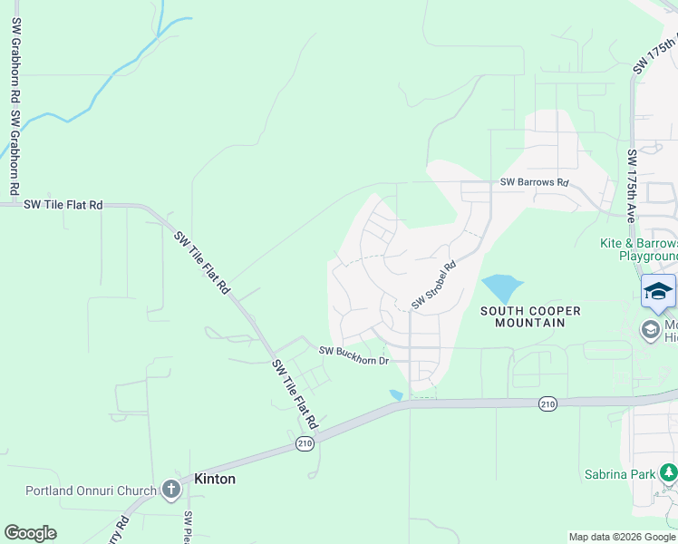 map of restaurants, bars, coffee shops, grocery stores, and more near 18865 Southwest Scholls Ferry Road in Beaverton