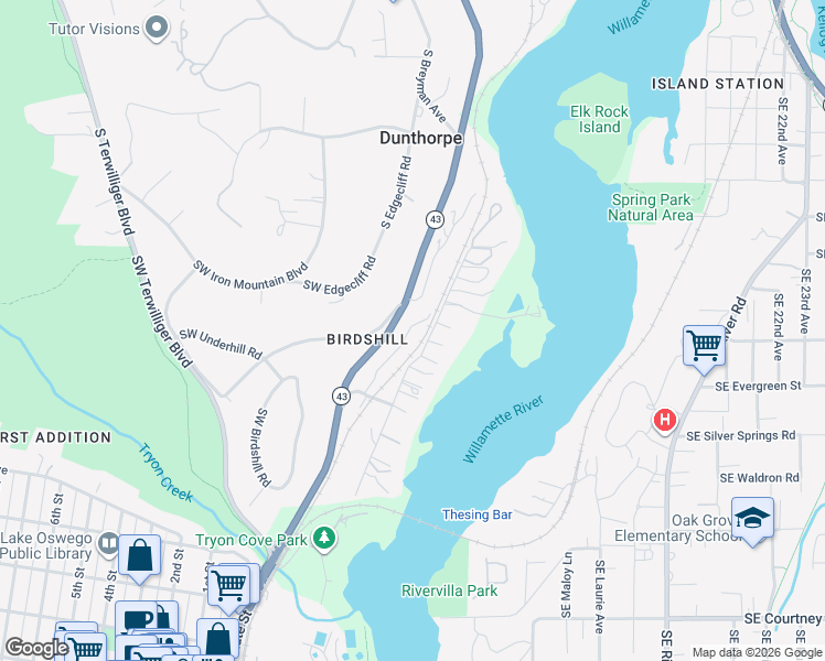 map of restaurants, bars, coffee shops, grocery stores, and more near in 