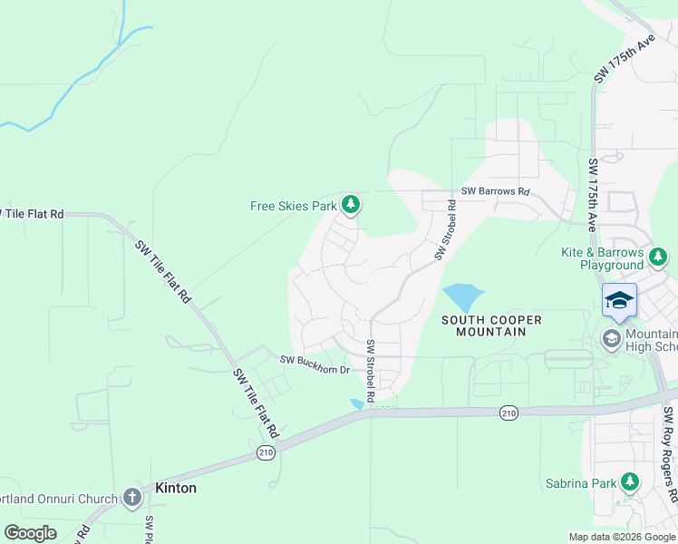 map of restaurants, bars, coffee shops, grocery stores, and more near 12375 Southwest Trask Street in Beaverton