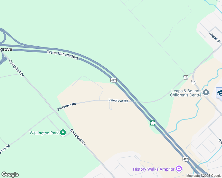 map of restaurants, bars, coffee shops, grocery stores, and more near 20 Jackson Lane in Arnprior