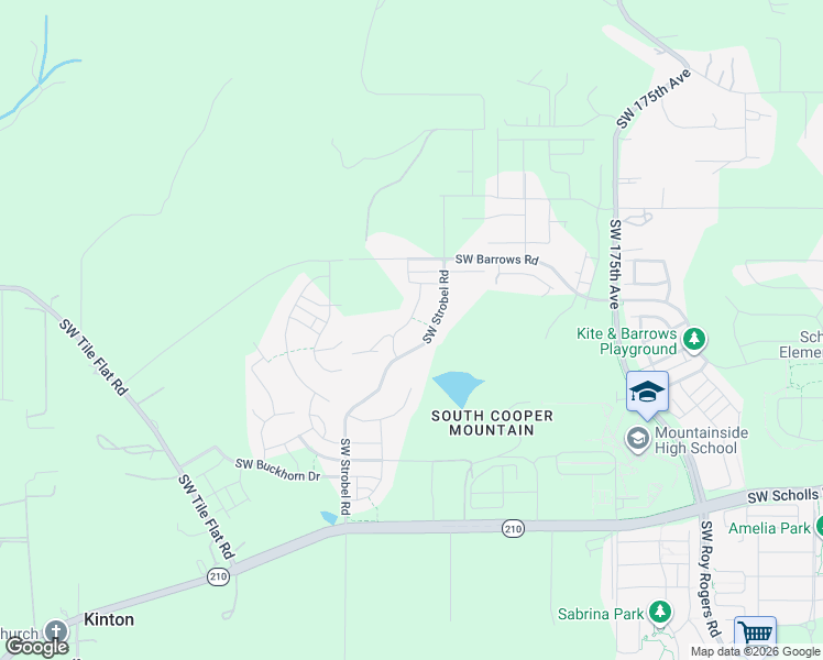 map of restaurants, bars, coffee shops, grocery stores, and more near 18485 Southwest Scholls Ferry Road in Beaverton