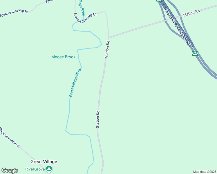map of restaurants, bars, coffee shops, grocery stores, and more near 396 Station Road in Great Village