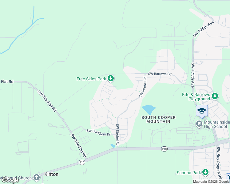 map of restaurants, bars, coffee shops, grocery stores, and more near 18485 Southwest Scholls Ferry Road in Beaverton