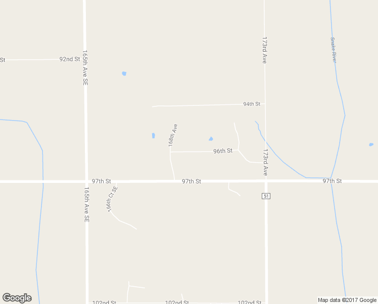 map of restaurants, bars, coffee shops, grocery stores, and more near 16920 96th Street in Becker