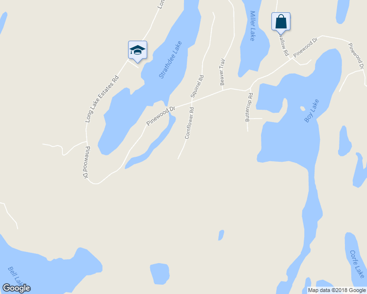 map of restaurants, bars, coffee shops, grocery stores, and more near 17 Cornflower Road in Parry Sound