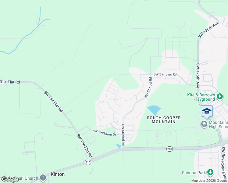 map of restaurants, bars, coffee shops, grocery stores, and more near 18610 Southwest Solitude Street in Beaverton