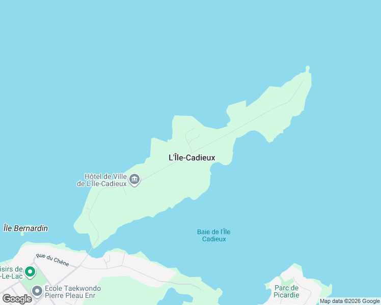 map of restaurants, bars, coffee shops, grocery stores, and more near 81 Chemin de l'Île in L'Île-Cadieux