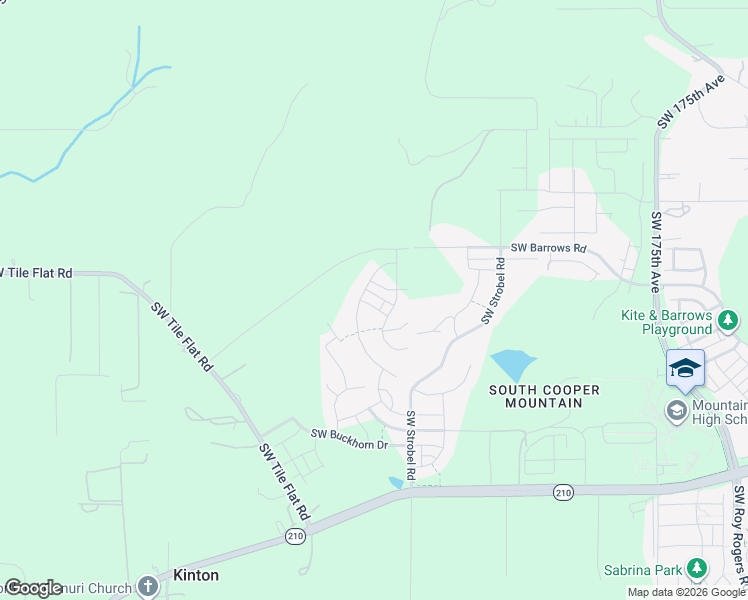 map of restaurants, bars, coffee shops, grocery stores, and more near 18650 Southwest Solitude Street in Beaverton