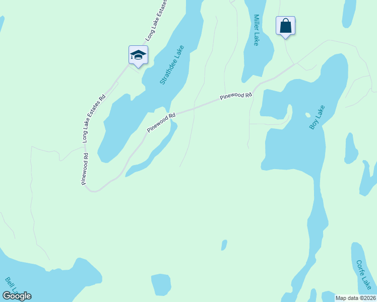 map of restaurants, bars, coffee shops, grocery stores, and more near 20 Cornflower Road in Parry Sound