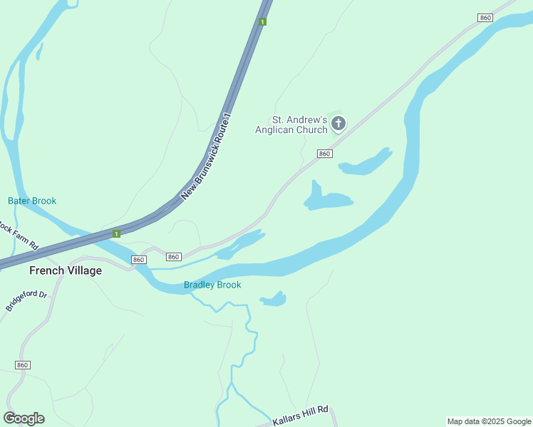 map of restaurants, bars, coffee shops, grocery stores, and more near 495 New Brunswick 860 in French Village