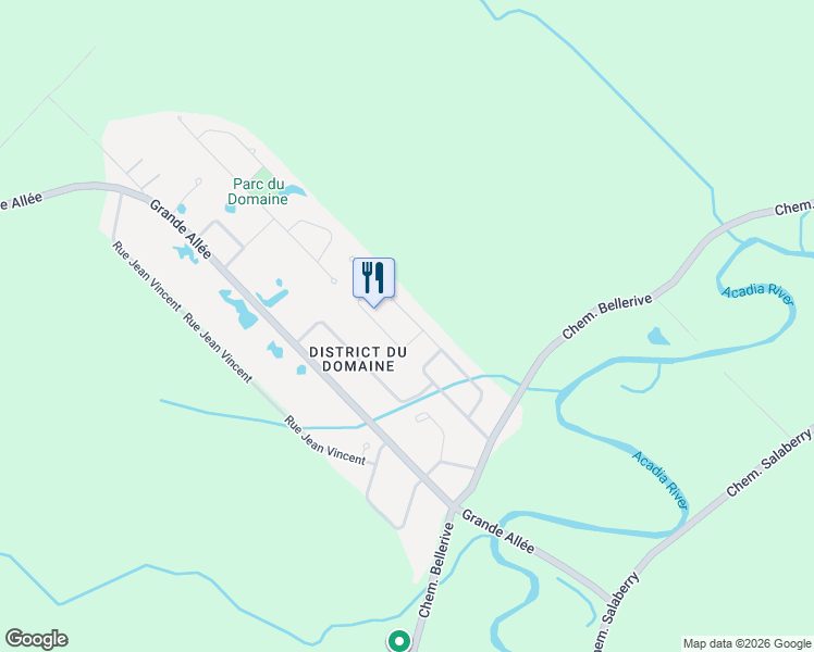 map of restaurants, bars, coffee shops, grocery stores, and more near 1422 Rue Marie Gendron in Carignan