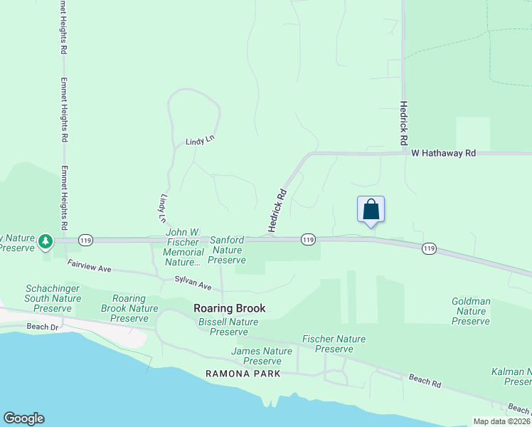 map of restaurants, bars, coffee shops, grocery stores, and more near 8138-8198 Hedrick Road in Harbor Springs