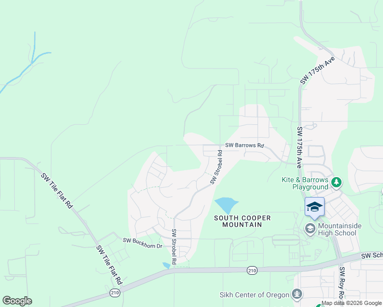 map of restaurants, bars, coffee shops, grocery stores, and more near 18485 Southwest Scholls Ferry Road in Beaverton