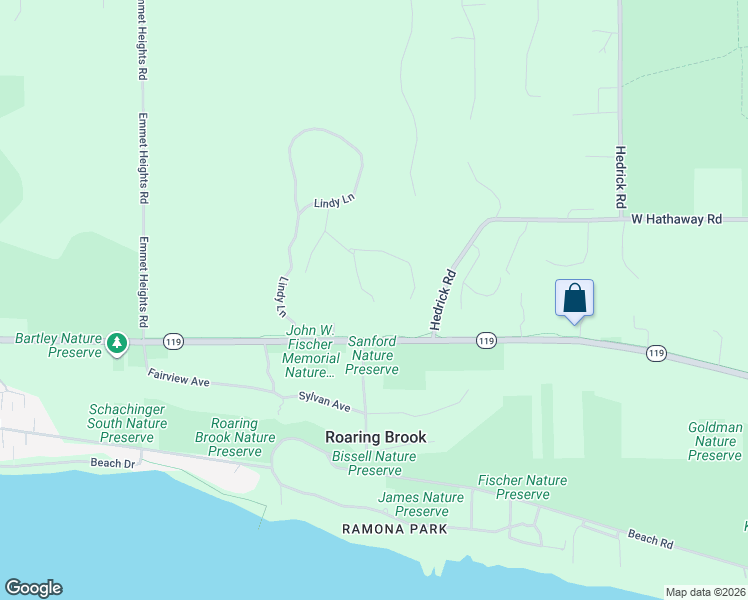 map of restaurants, bars, coffee shops, grocery stores, and more near 6469 Highway 119 in Harbor Springs