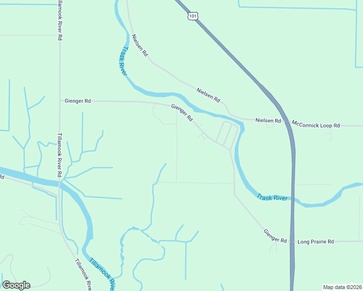 map of restaurants, bars, coffee shops, grocery stores, and more near 3125 Fitzpatrick Road in Tillamook