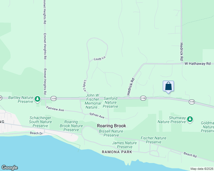 map of restaurants, bars, coffee shops, grocery stores, and more near 8121 Broken Ridge East in Harbor Springs