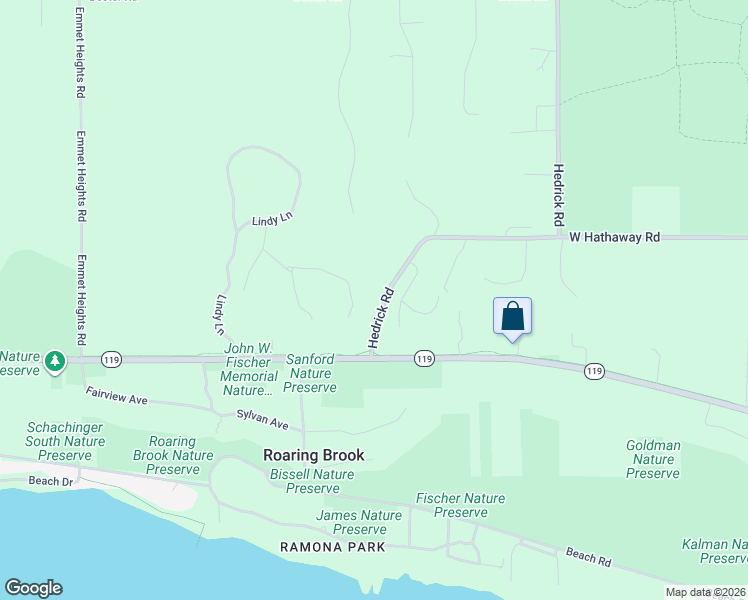 map of restaurants, bars, coffee shops, grocery stores, and more near 8167 Ridge Road in Harbor Springs