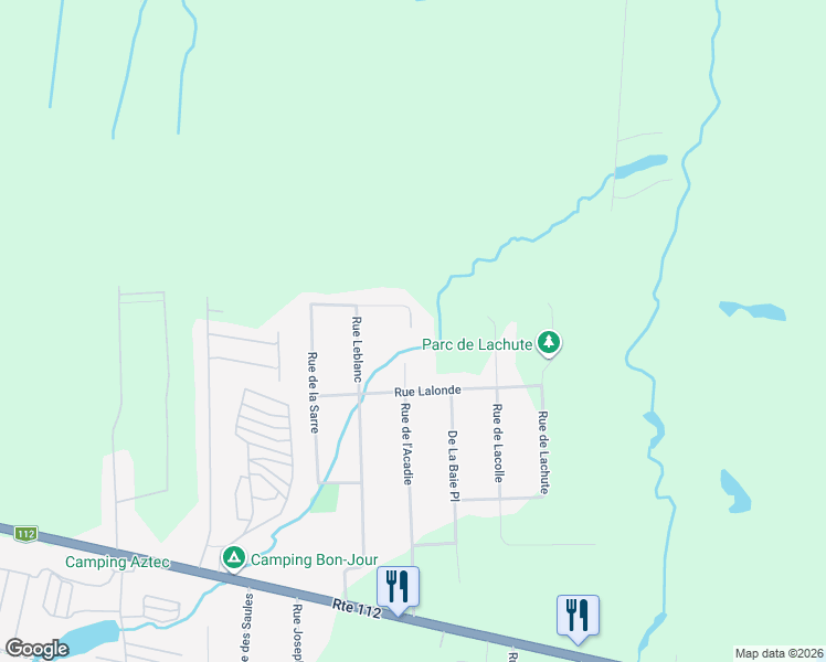map of restaurants, bars, coffee shops, grocery stores, and more near 79 Rue de la Sarre in Granby