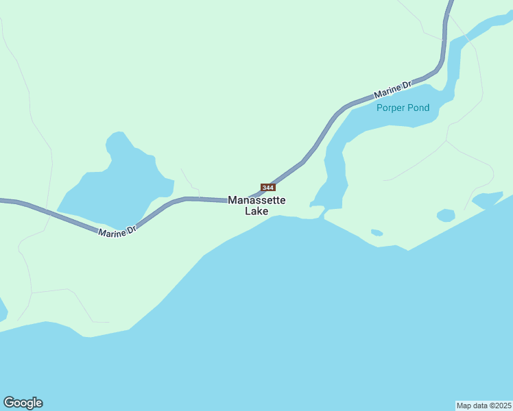 map of restaurants, bars, coffee shops, grocery stores, and more near in Manassette Lake