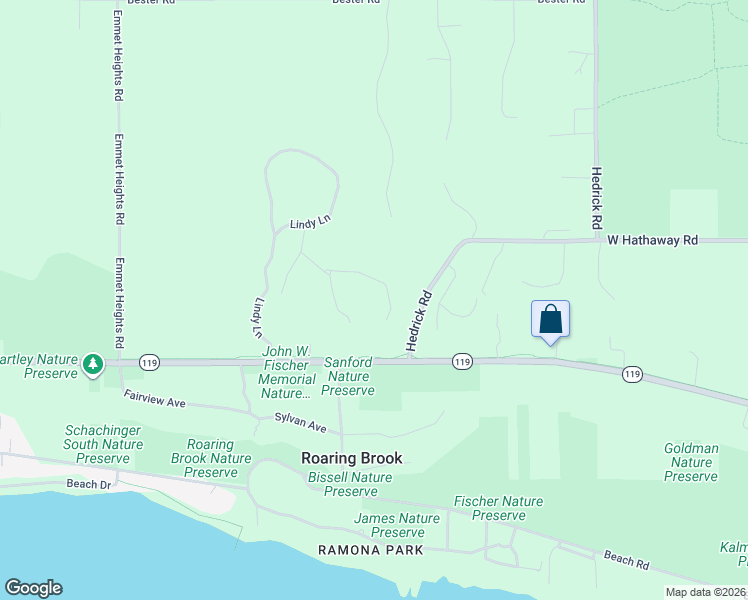 map of restaurants, bars, coffee shops, grocery stores, and more near 8156 Ridge Road in Harbor Springs